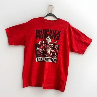 50s~60s フットボールシャツ DAN MURPHY 42 レーヨン Dropkick Murphys Shirt VTG Unite Take Em Down T-shirt Band Tee XL