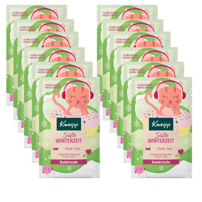 Kneipp Badekristalle Süße Winterzeit Pistazie Tonka vegan 12 x 60g