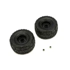 ECX ECX8304 Pre-Mounted Front Tire Set (2) Black: 1/18 Smash