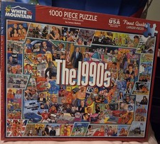 White Mountain  "THE 1990's"  1000 Piece Jigsaw Puzzle NEW SEALED