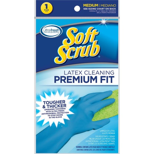 Soft Scrub Medium Premium Fit Latex Rubber Glove 12411-26 Soft Scrub 12411-26 M