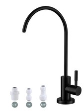 Drinking Water Faucet Matte Black Water Filter Faucet, SUS304 Stainless Steel...