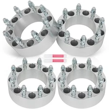 4 pcs 8x6.5 Wheel Spacers 2.5" For Ford F-250 F-350 1988-1997 9/16" Stud 8 Lug