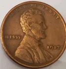 1917 Lincoln Cent F-VF Nice Coin