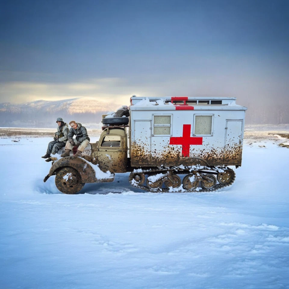 1:35 MAULTIER Germania ww2 montato e dipinto a mano - Immagine 2 di 4