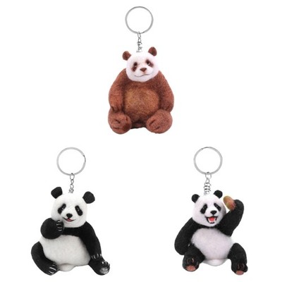 Animal Panda Wool Felted Supply Beginner Needle Felting Set with Instruction