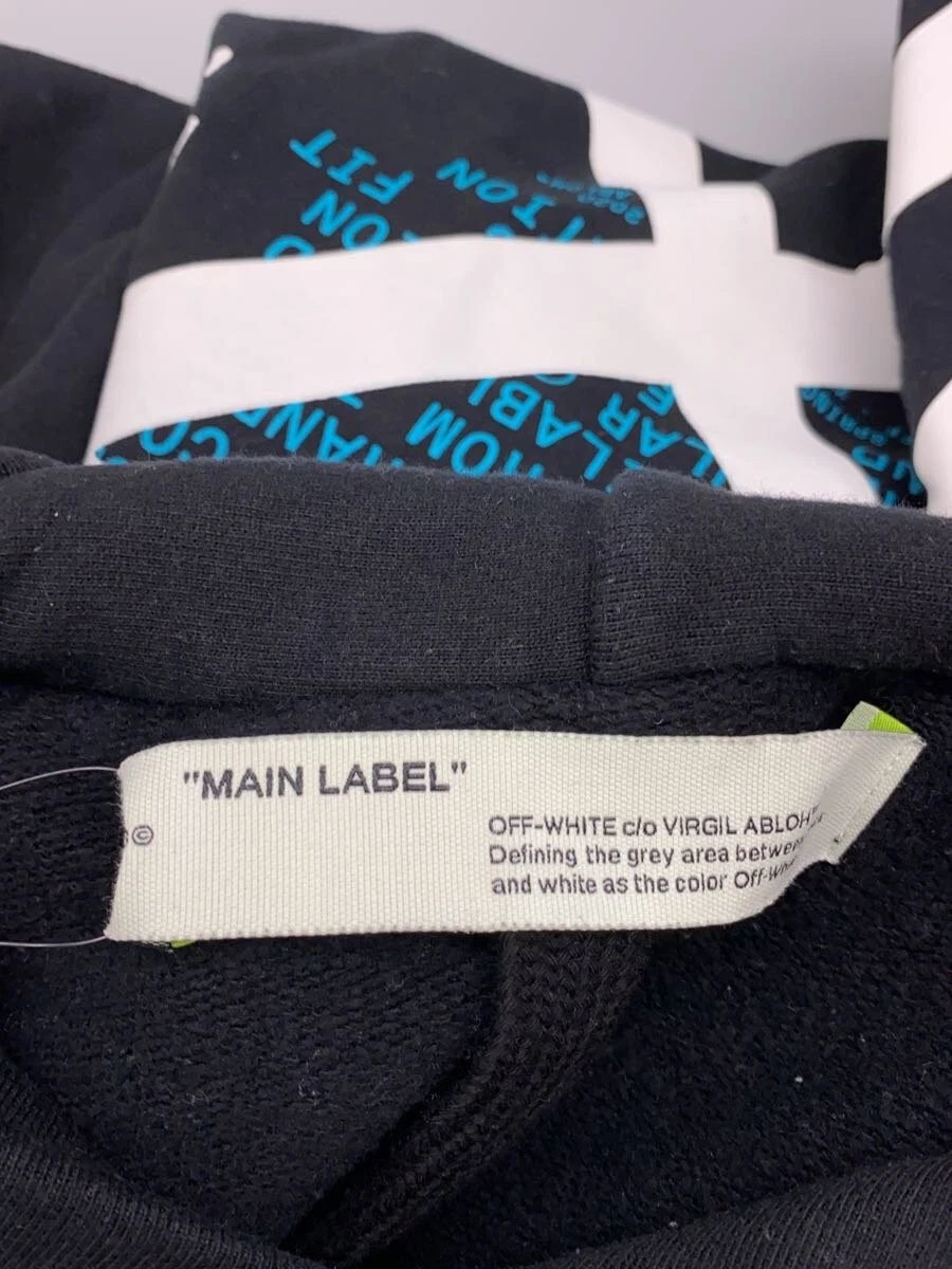 OFF WHITE Frecce Gocciolanti Incomp Cappuccio XXS BLK OMBB057R20E30005