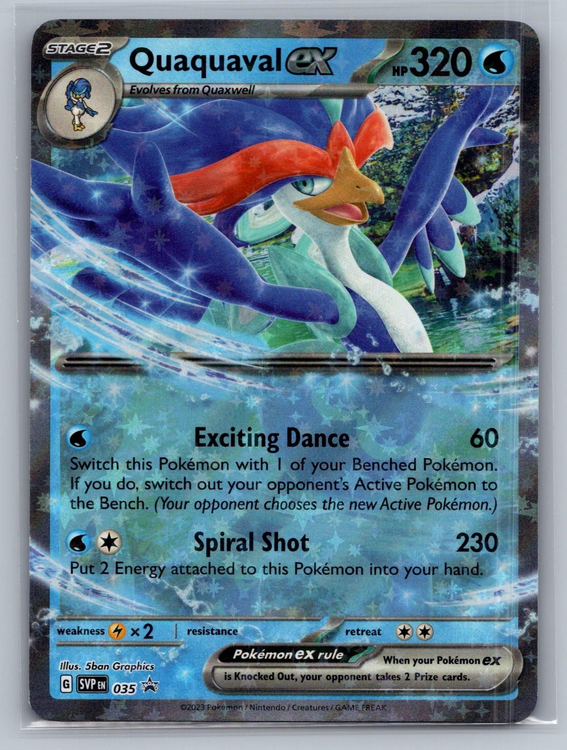 Quaquaval ex 035 Holo Promo Scarlet & Violet Promo Pokemon Near Mint