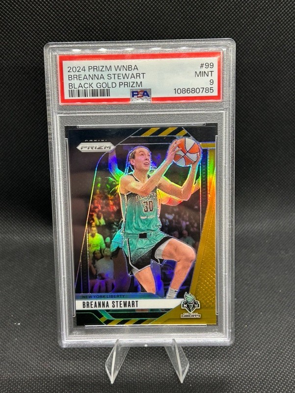 2024 Panini Prizm WNBA - Breanna Stewart /5 Black Gold Prizm PSA 9