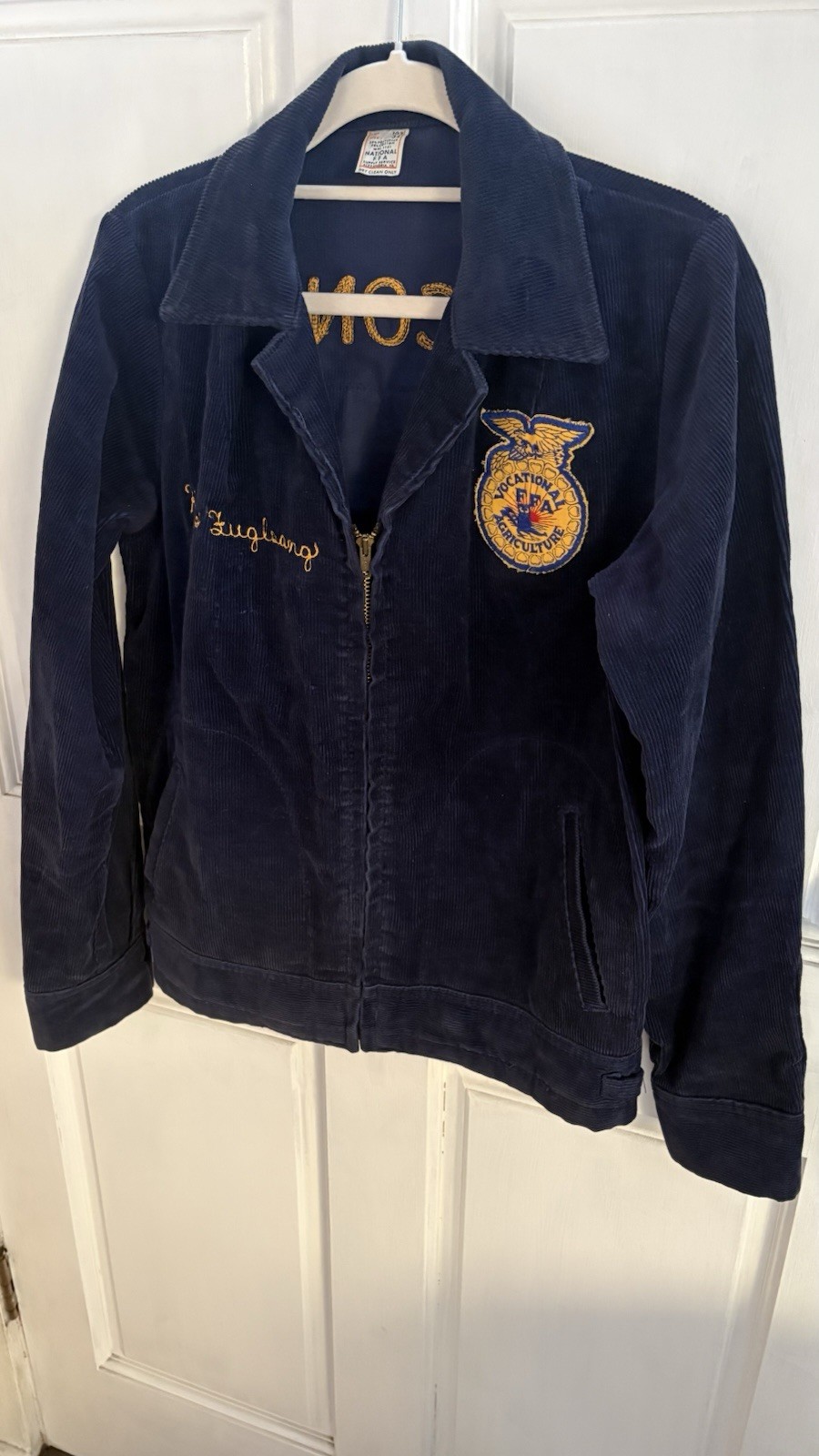 Vintage 1970s FFA Corduroy Jacket Sz 34 Wisconsin gr… - Gem