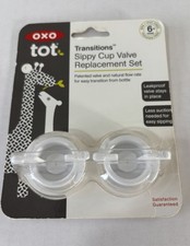 2-Pack OXO Tot Transitions Sippy Cup Valve Replacement Set BPA  PVC Free 6 Mos