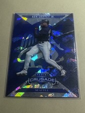 2025 Panini Crusade #25 Ken Griffey Jr. Crusade Blue Cracked Ice