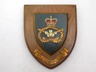 Vintage STAFFORDSHIRE REGIMENT Prince of Wales' Hand Painted Crest Plaque Shield
