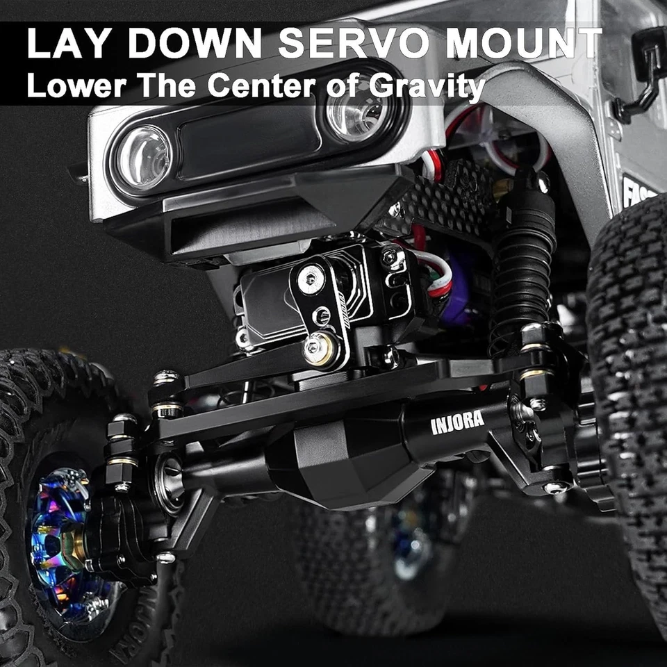 High-Performance 5mm Extended Portal Axles with Servo Mount for 1/18 RC Crawlers - Image 4 of 4