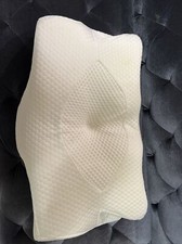 Elviros Cervical Memory Foam Pillow - White, Queen Size