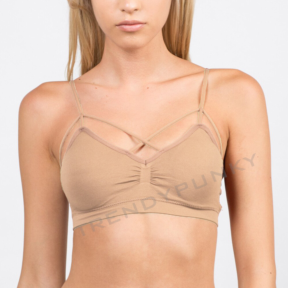 strappy padded bralette