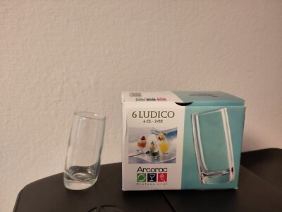6 Ludico Shot- oder Dessertgläser von Arcoroc 6cl 2 OZ