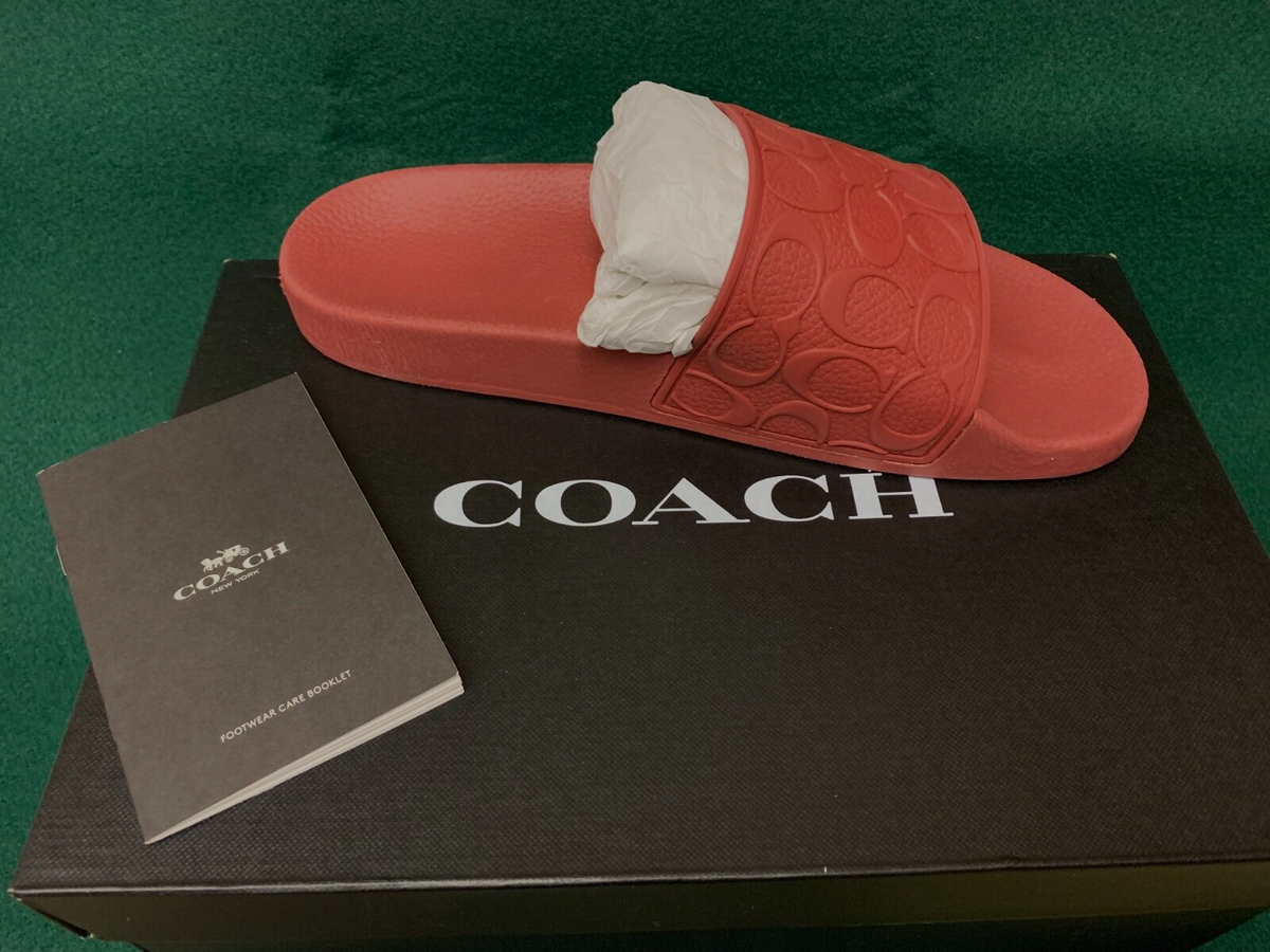 Coach Signature Slide - M10 Coach - Brandclub - Coach Mens Signature Coated Canvas Pool  main image 3