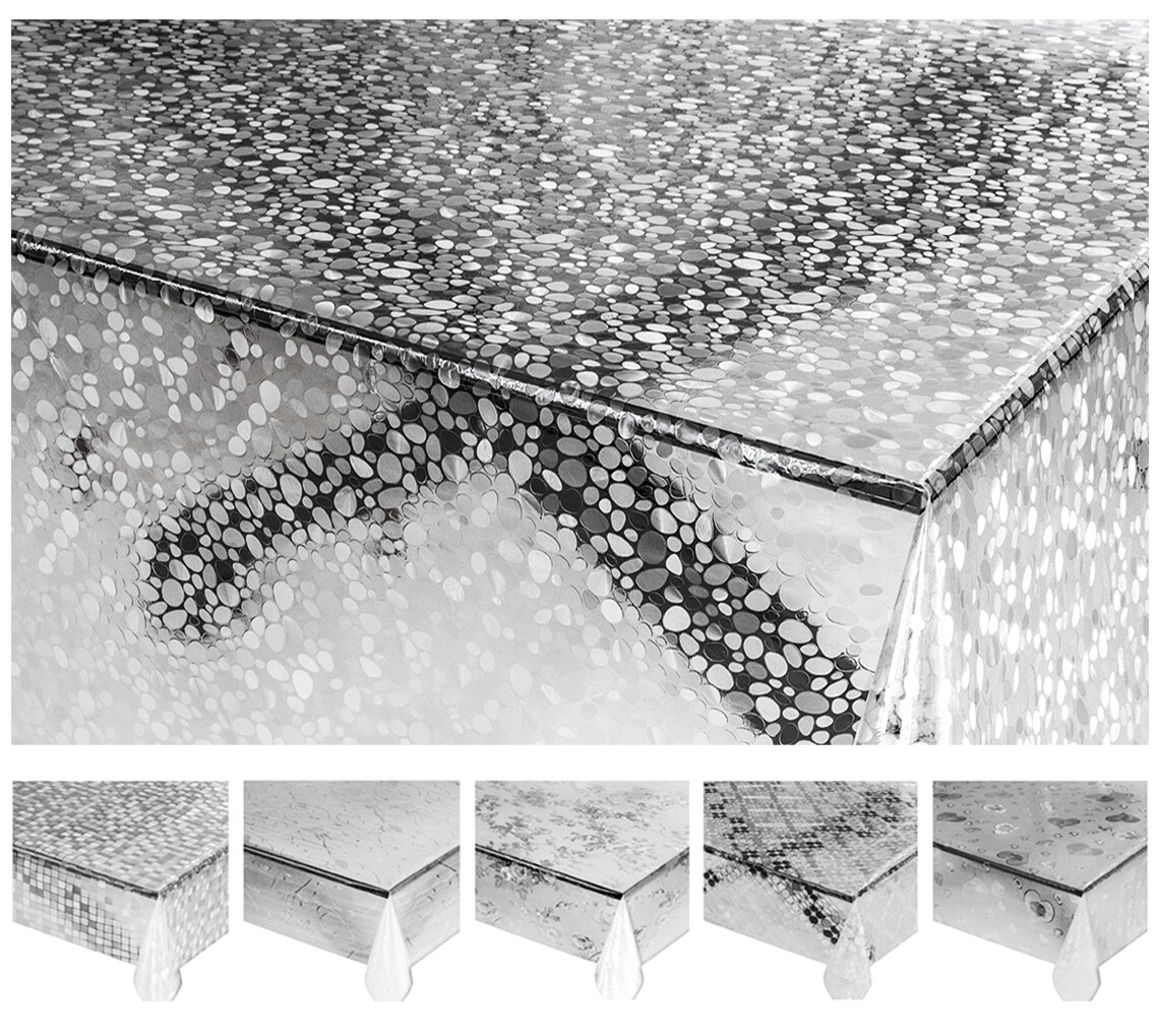 Paño Transparente PVC Antimanchas a Medida Cubierta Protector Mesa de Plástico