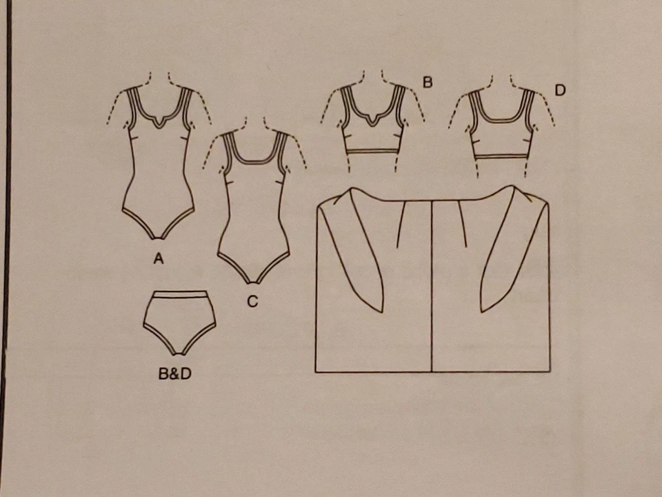 Misses Swim Suit, Wrap, Cover Up Butterick #B4526 Sewing Pattern, Plus Size - Image 2 of 4