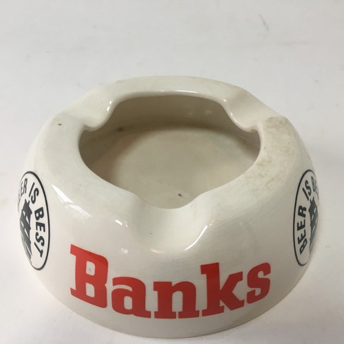 Banks Beer Is Best Keramik weiß Aschenbecher Wade PDM England Vintage UK - Bild 7 von 22