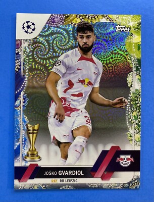 Jasko Gvardiol - 2022-23 Topps UEFA Carnaval Green /75 - Manchester City