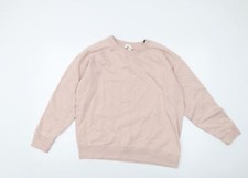 H&M Damen Pullover Sweatshirt rosa Baumwolle Gr&ouml;&szlig;e S Pulli