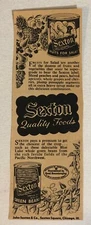 1960s Sexton Quality Foods Vintage Print Ad Advertisement pa31
