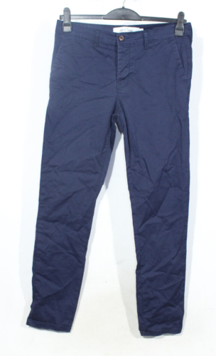 Topman Trousers W34" L32" 34x32 Blue Stretch Skinny Slim Mens - Photo 1/17