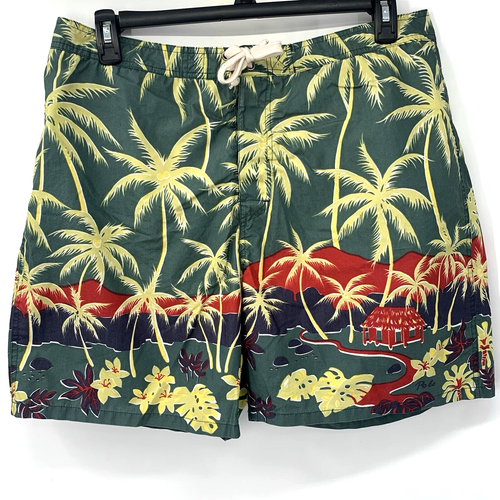 Polo Sport Ralph Lauren Hawaiian Board Swim Shorts Size 36 Drawstring Floral
