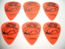 6 Catfish Texacs Picks Plectrums 1.00 mm Plektrum