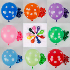 Tupfen Luftballons Latex Helium 12" Geburtstag Hochzeit Party Deko Ballons Ballon