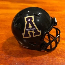 Appalachian State Mountaineers custom pocket pro helmet app black