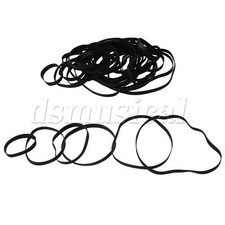 Different Size Flat Tape Machine Recorder Rubber Belt 4mm Width Set of 50