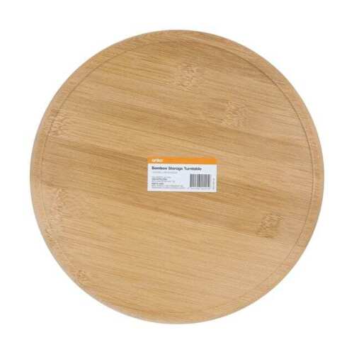 Bamboo Storage Turntable Lazy Susan Spice Organiser kitchen Storage NewBestPrice - Picture 3 of 3
