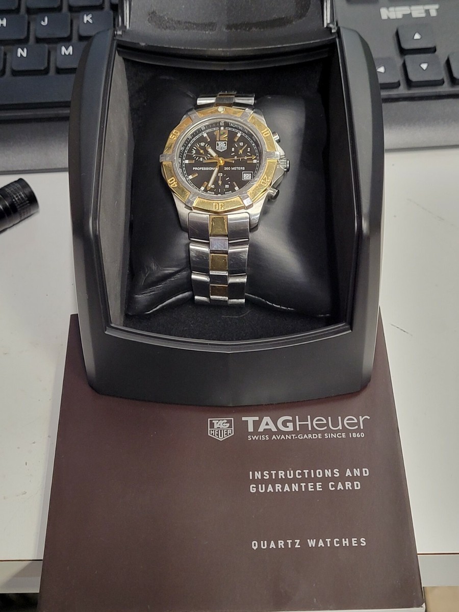 TAG Heuer 2000 Professional 時計 Vintage Men's 38mm Tag Heuer 2000 Series Chronograph 200M