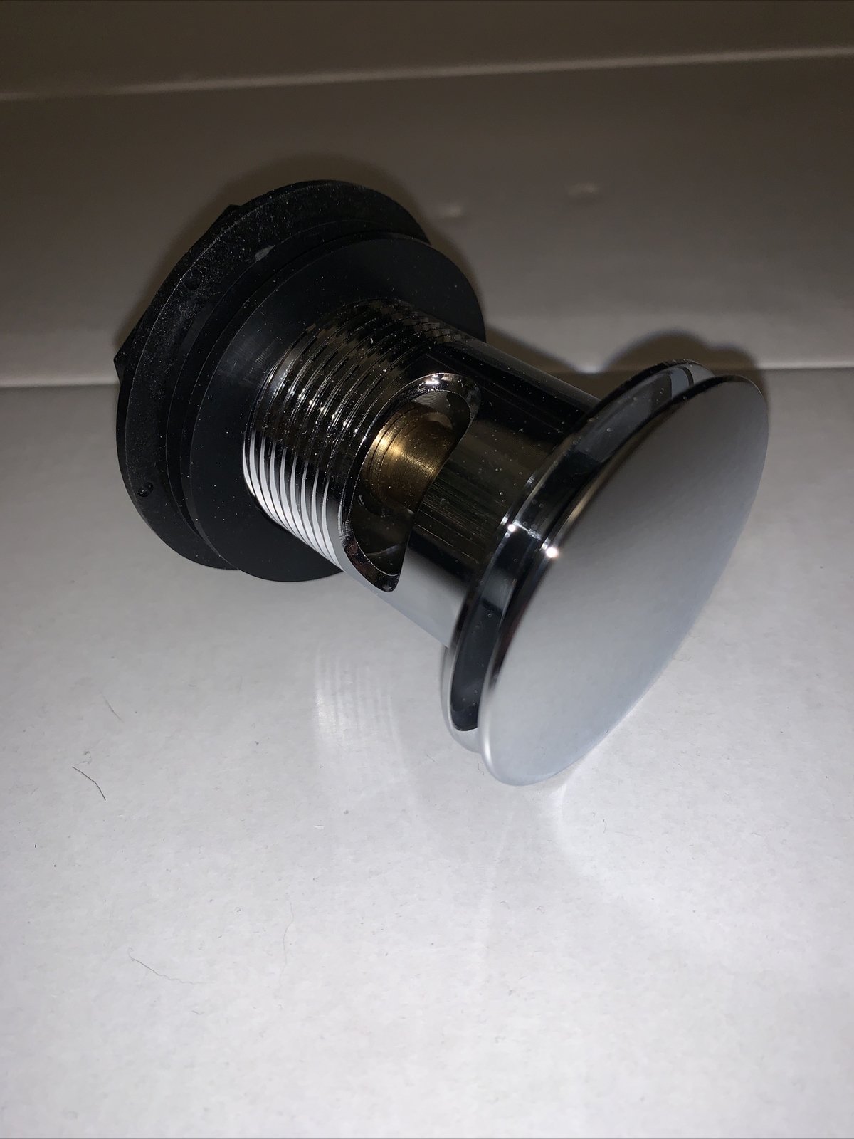 Basin Waste Pop up Sink Plug Chrome Slotted Bathroom Slotted Push Button Click