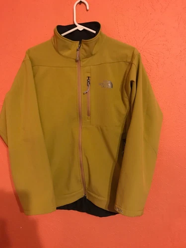 The North Face Mens' Medium M Full Zip Jacket Gold / Black