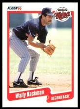 1990 Fleer Baseball Card Wally Backman Minnesota Twins #367