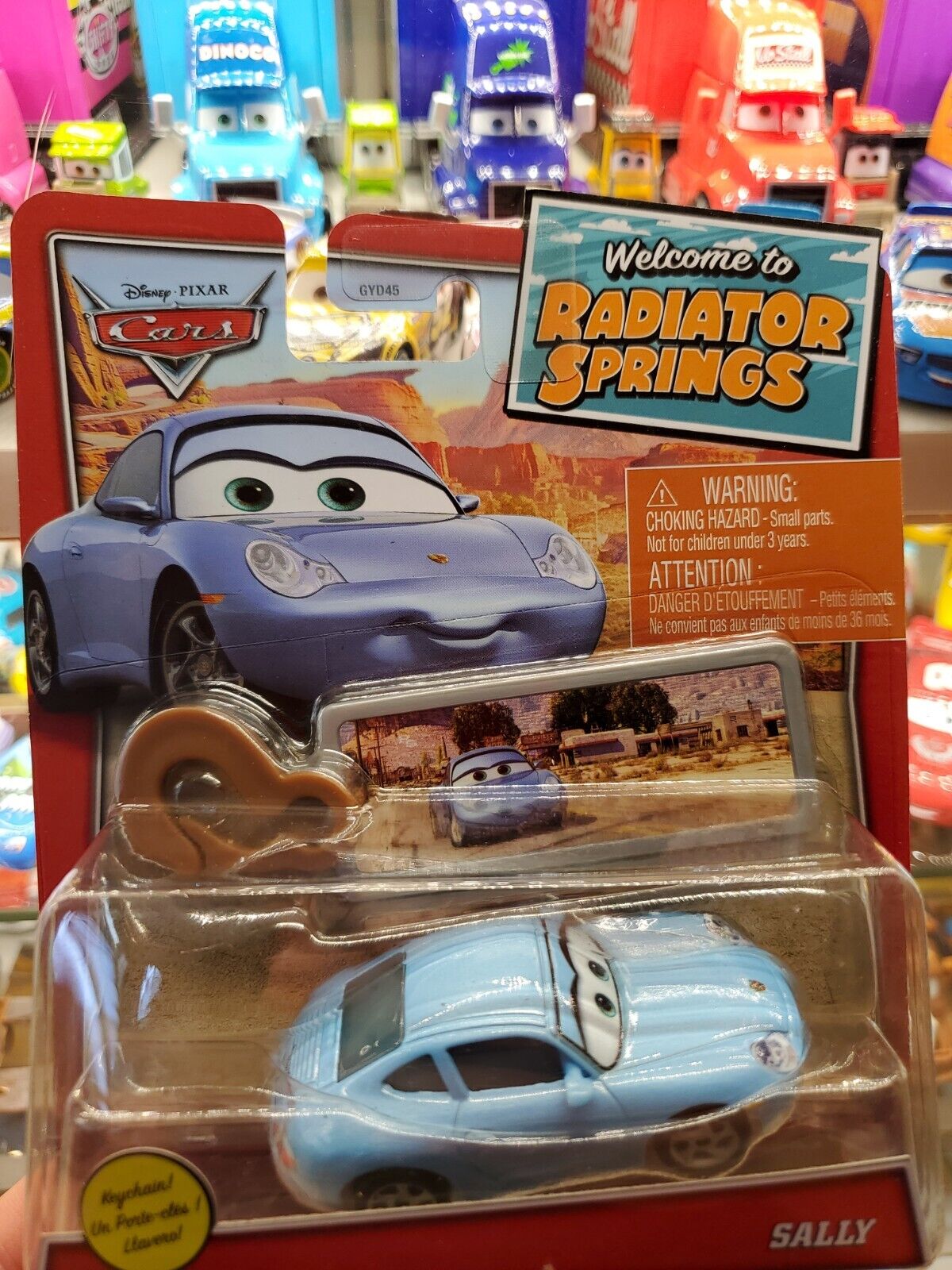 Disney Pixar Cars Welcome to Radiator Springs Sally With Keychain 