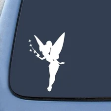 Star Fairy White Vinyl Decal - Car Truck Windows Decal