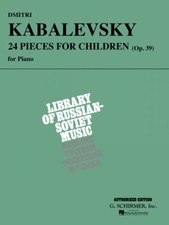 Kabalevsky 24 Pieces for Children Op 39 Piano Solo Sheet Music NEW 050330040