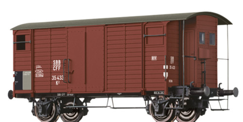 Brawa 47870 GEDECKTER GÜTERWAGEN K2 DER SBB - Neu | Zustand: Neu