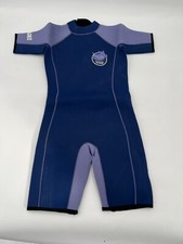 Kids Wetsuit Size 140 Team Magnus Devilfish Navy Blue Lilac Neoprene Ne