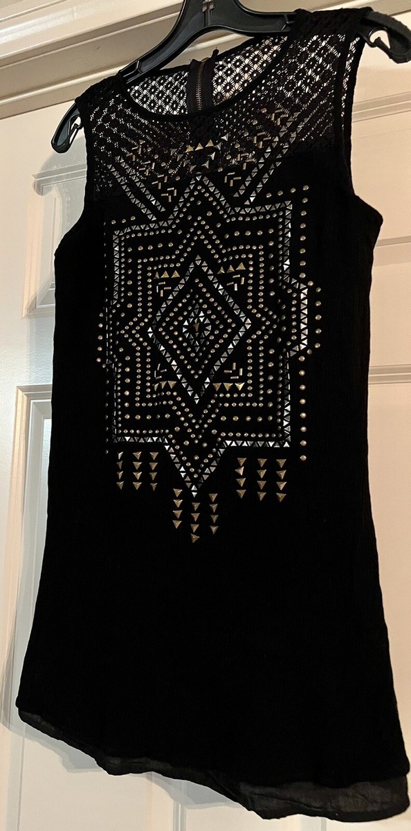 Taylor & Sage Boho Revival Old Money Mob Wife Glam Studded Crochet Lace Size S View 4
