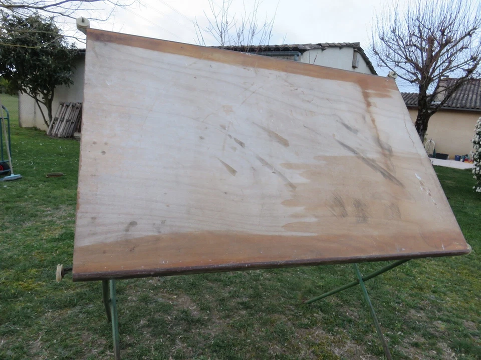 TABLE D'ARCHITECTE TABLE A DESSIN VINTAGE - Photo 2/4