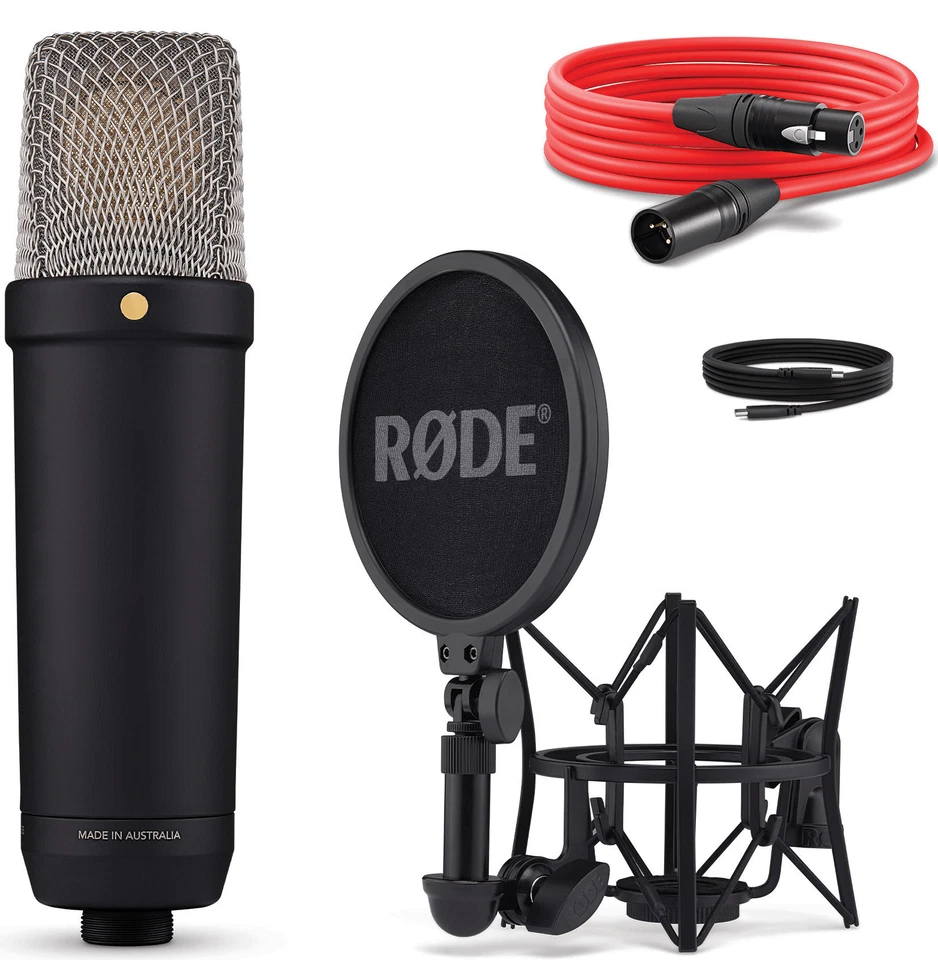 Rode NT1 5th Generation Condenser Microphone, Shock Mount, Black - Image 3 of 4