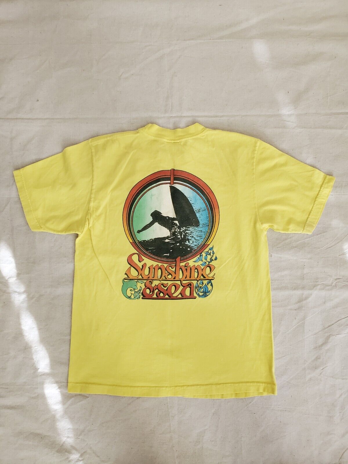 Rare Vtg 80s Val Surf Shop Shirt Sunshine & Sea A… - image 1