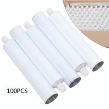 100 Pcs 100ml Empty Unsealed Toothpaste Tubes Needle Cap Full Box Aluminum USA