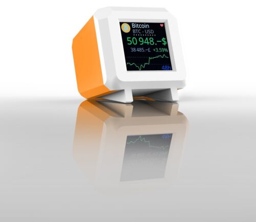 Crypto Ticker - Bitcoin LCD Display,more than 5,000 coins & 60 fiat currencies. - Afbeelding 1 van 9